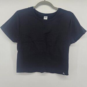JoyLab Cropped Seemless Tee - XL Black Onyx
